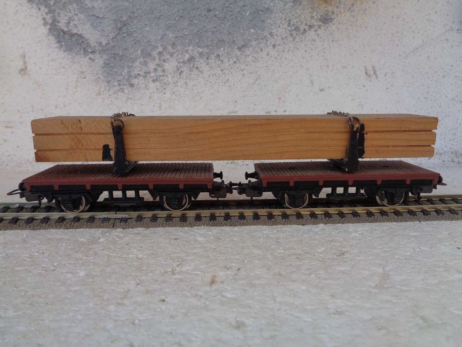 1:87 LIMA Transporte de madeira vagão mercadorias duplo