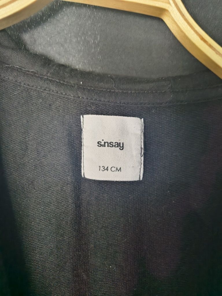Bluza chłopięca czarna zasuwana na suwak