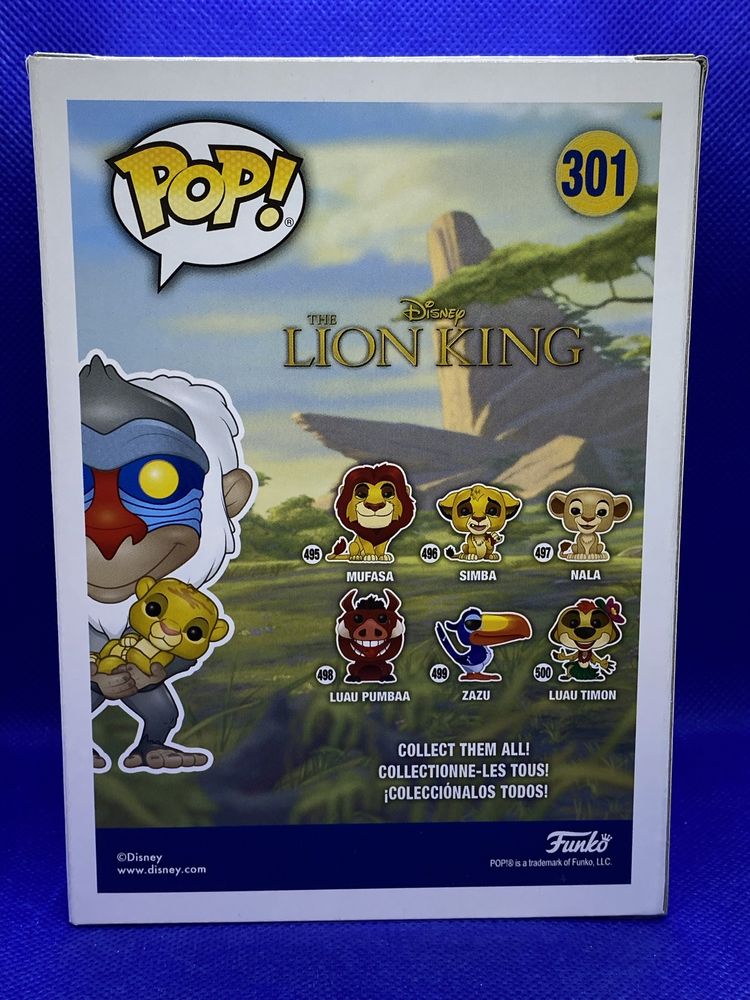 301 Rafiki with Simba Diamond Hot Topic Disney Funko Pop