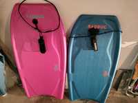 Pranchas de Bodyboard com Leash de Pulso Rosa e outra Azul