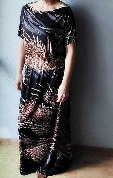 Sukienka maxi , długa M/L  wiskoza