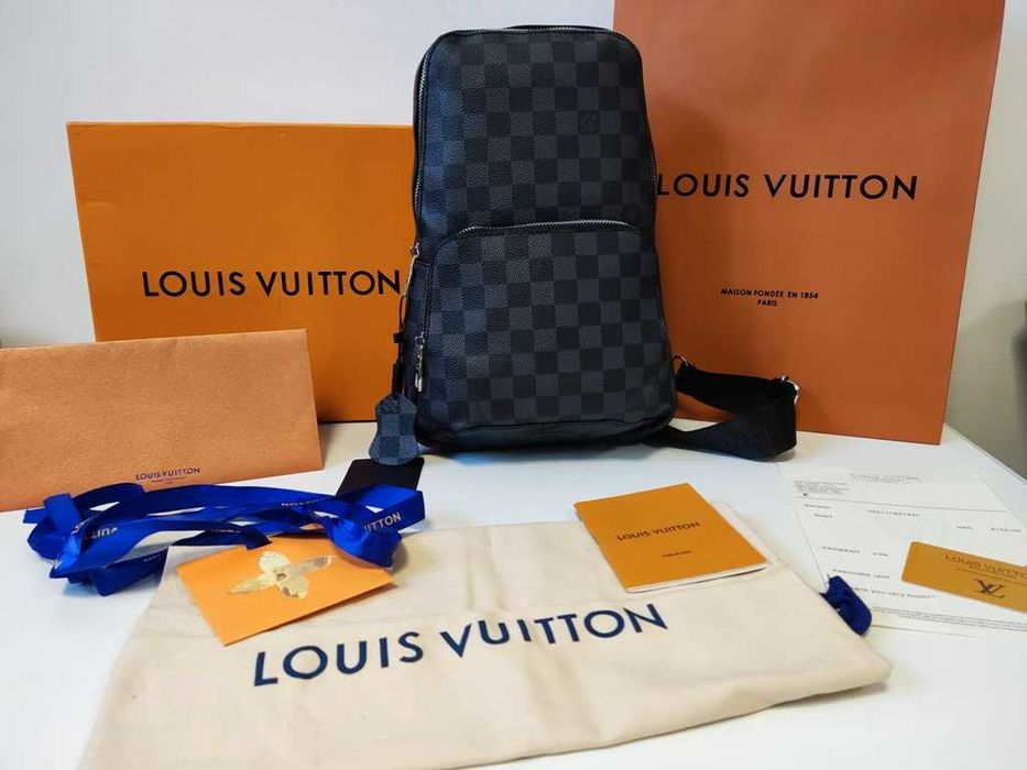 Torebka torba LOUIS VUITTON Plecak Worek damski męski, skóra nowy