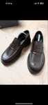 Loafersy mokasyny Massimo Dutti eleganckie brązowe skórzane 44