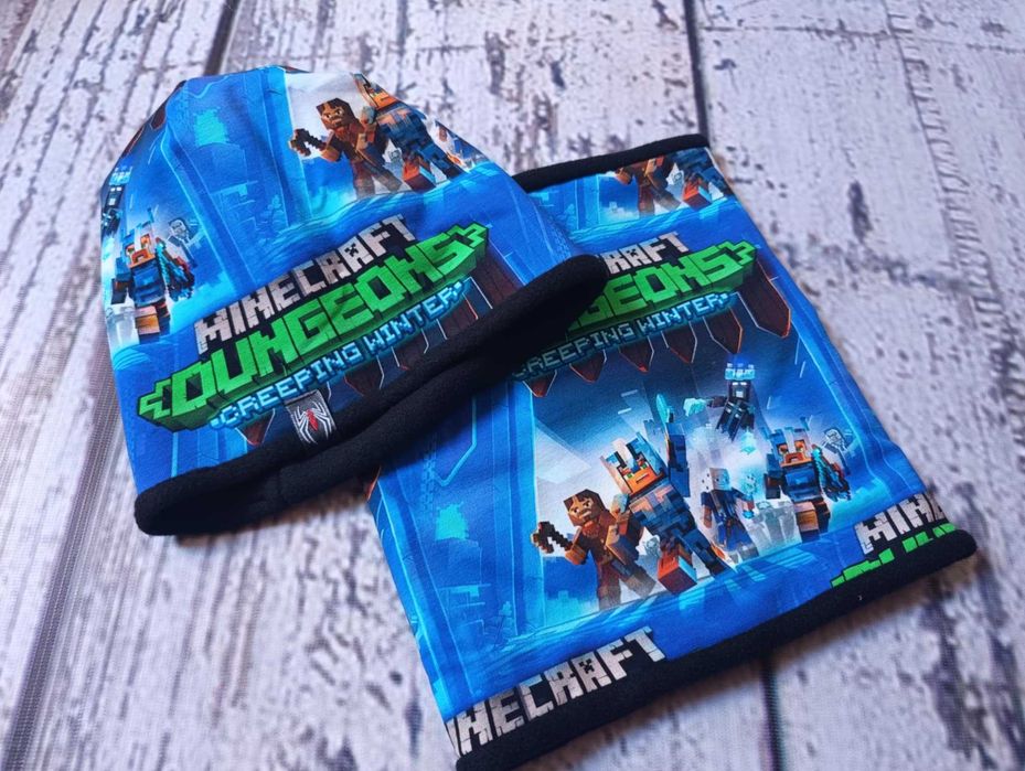 Nowa czapka i komin komplet Minecraft