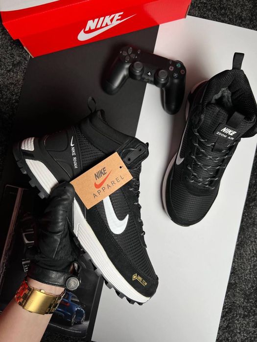 Мужские кроссовки найк Nike Rivah GTX Fur Black White [41-46]