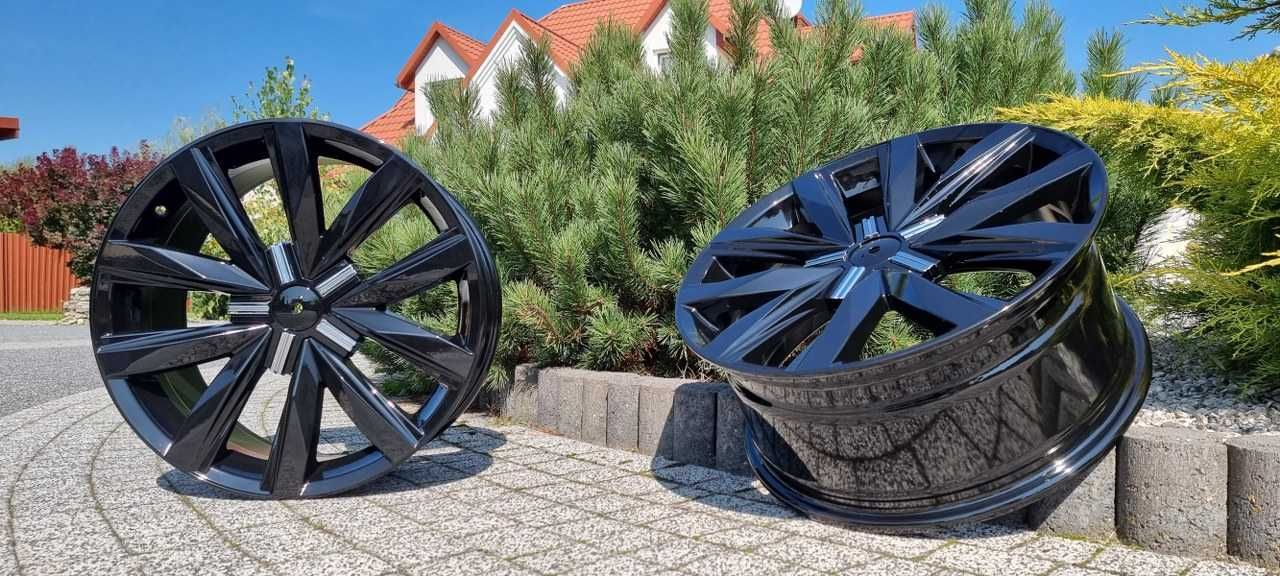 Nowe FELGI B1351 do BUS VW T5 T6 AMAROK 18 Cali Czarne Wzmacniane