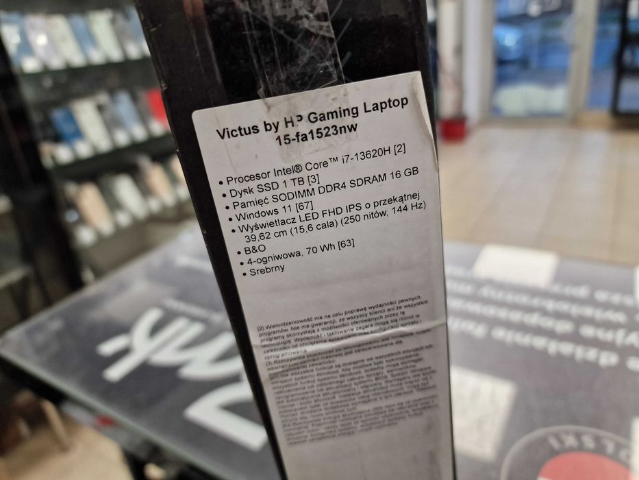 HP VICTUS 15-fa1523nw/ i7-13620H/ 16GB/ 1TB/ RTX 4060 8GB/ W11/ 15.6"
