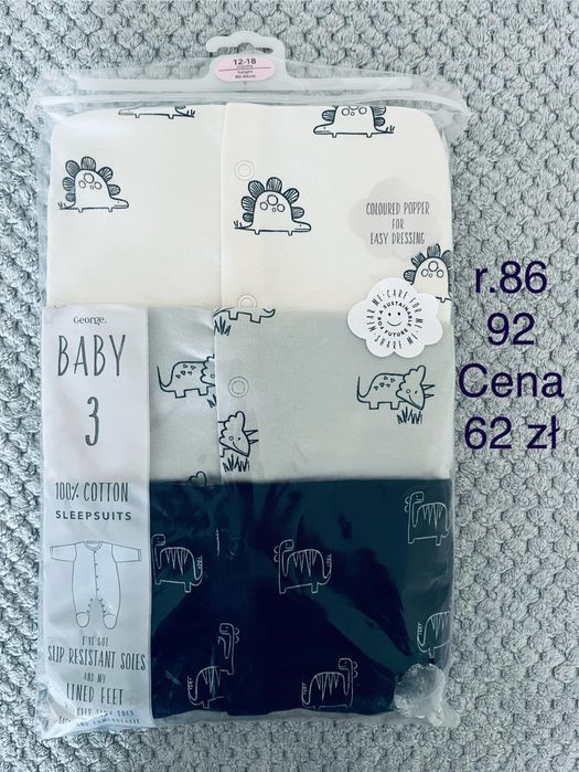 Pajacyki 3-pak, rozm 86,92 George