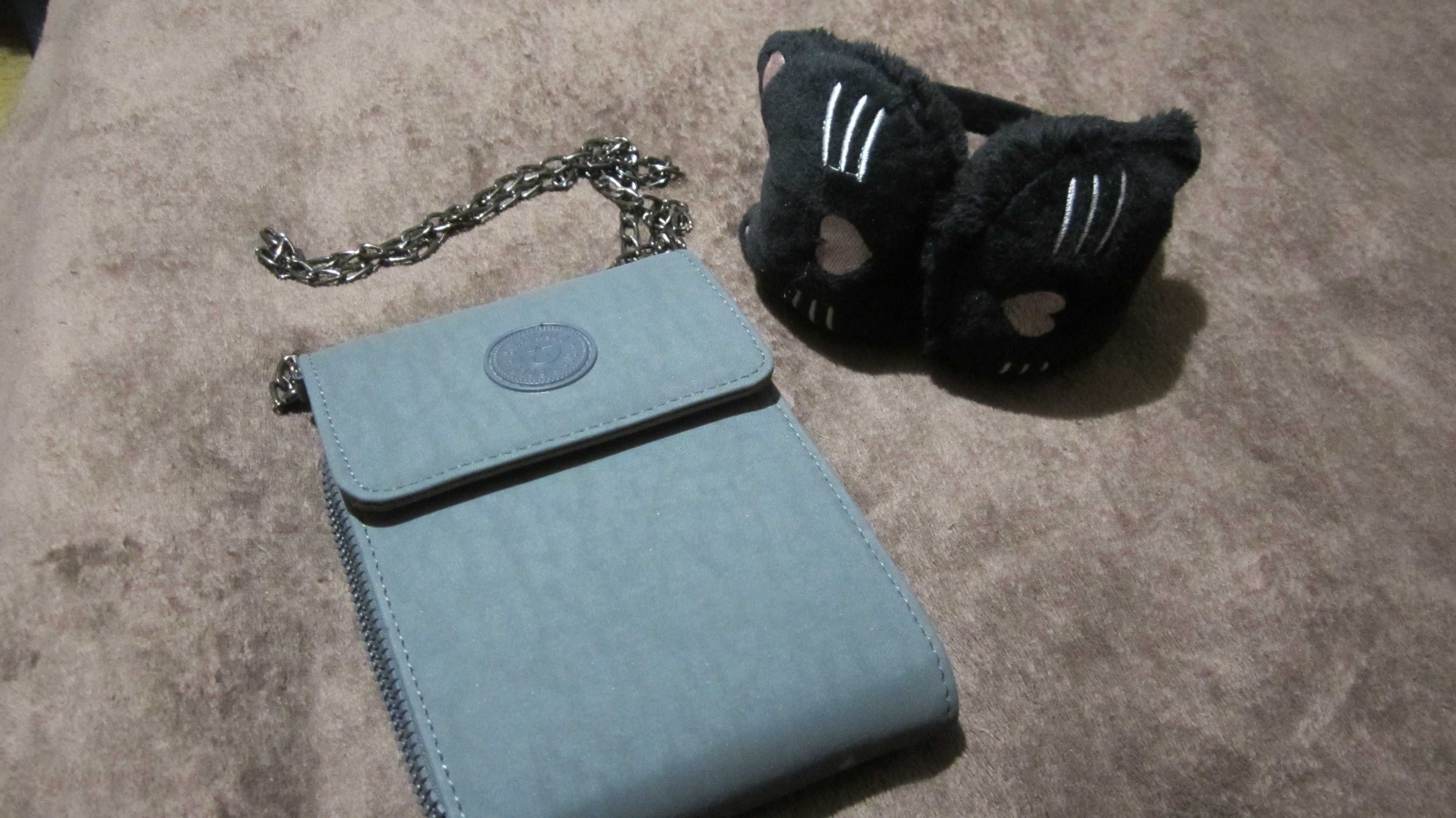 Женская сумка чехлы для айфон наушники зимние котики