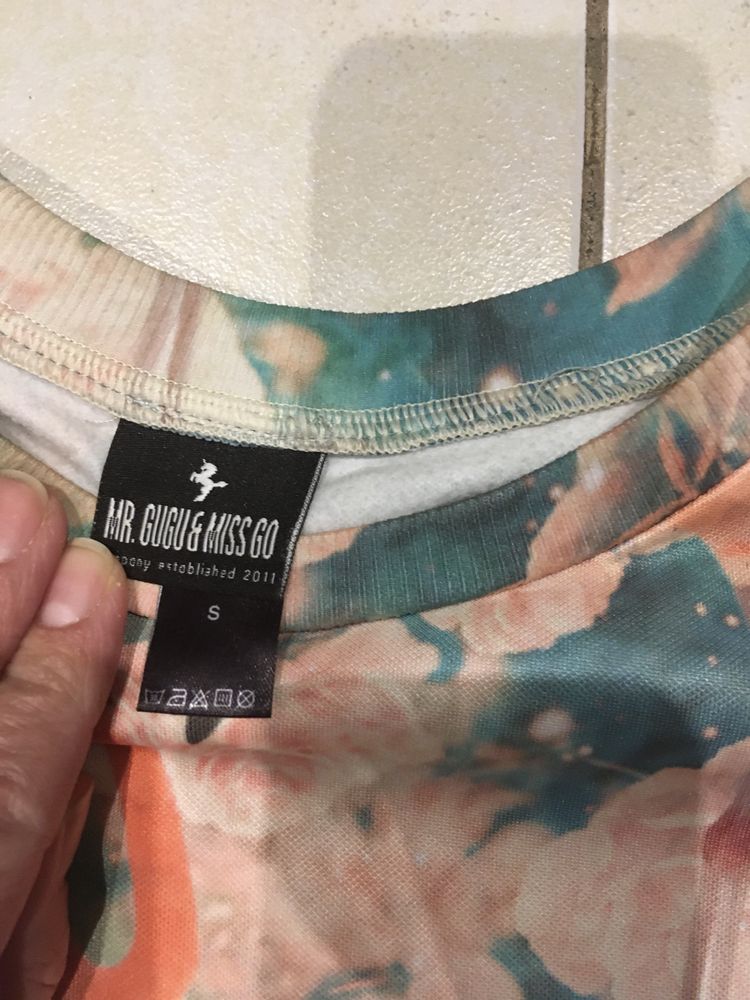 Bluza dziewczęca,damska,pastelowa,flamingi, rozm S