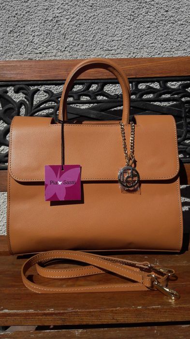 Сумка-тоут італійського бренду Pia Sassi, натуральна шкіра, кожа