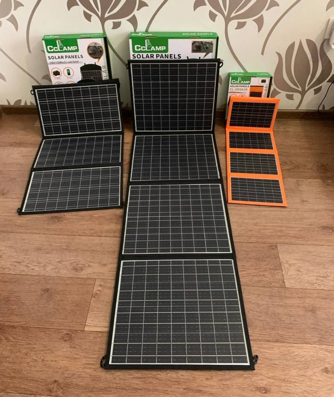 Солнечная панель 100W сонячна складна 2 USB выхода 40*36-152см 18V 45W