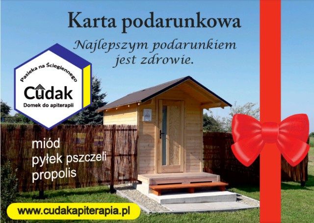 Apiterapia z kartą podarunkową taniej za 10 sesji po 1 godz.