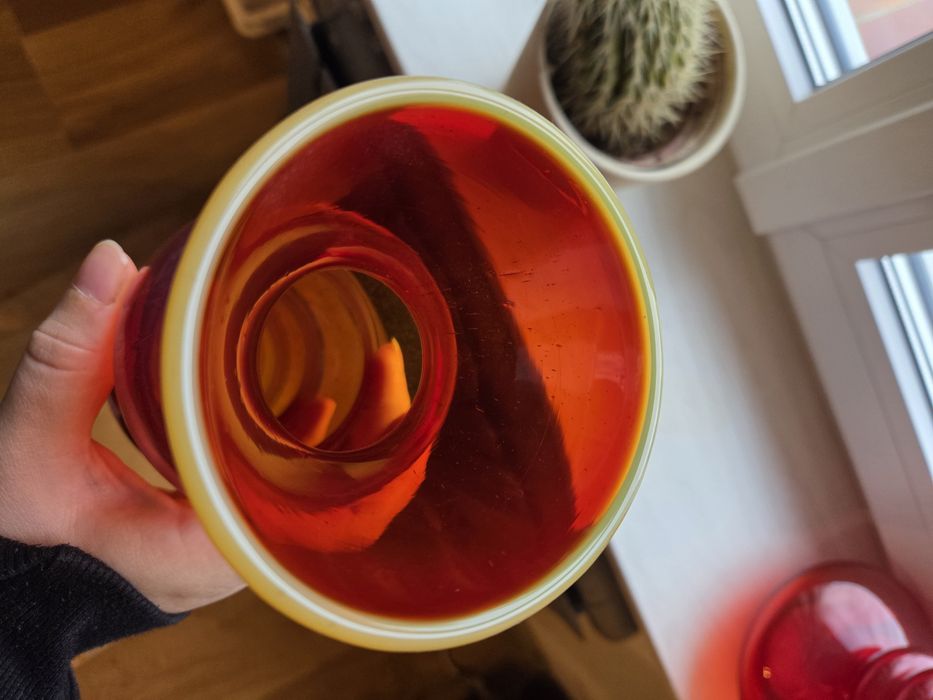 Bałwanek szkło PRL Krawczyka Horbowy Huta Sudety