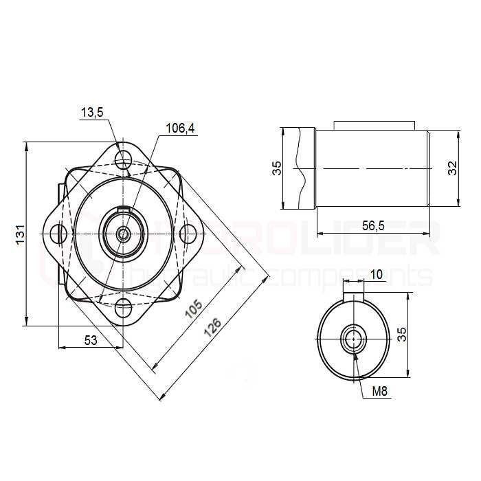 Silnik Hydrauliczny SMS 80 O4 WC32 930obr 15,5kW