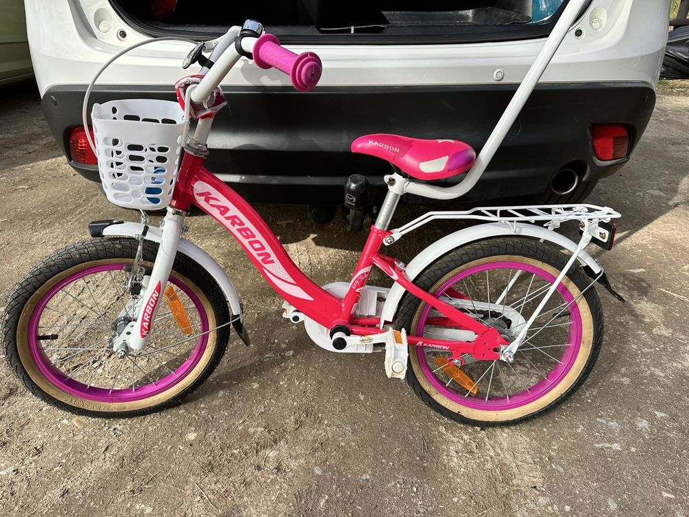 Rower dziecięcy. Różowy rower dla dziewczyni