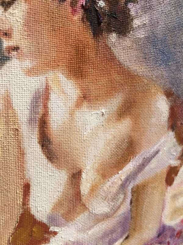 Kobieta 30x40cm olej na płotnie