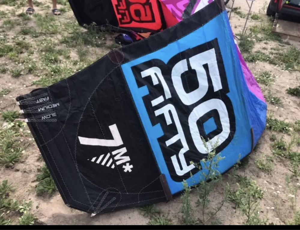 kitesurfing kite Nobile 50/50 fifciak 7m latawiec