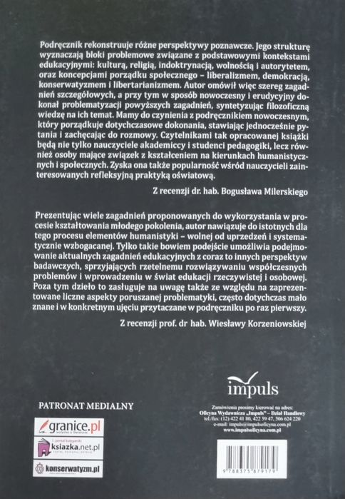 Współczesna filozofia edukacji, Andrzej Murzyn