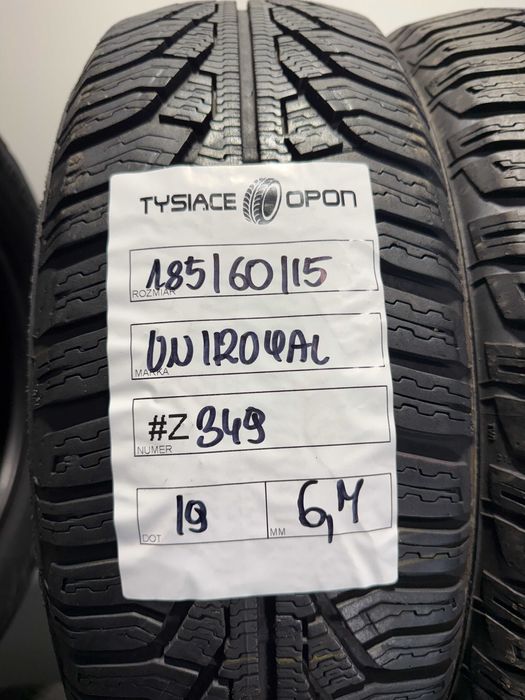 Opony Zimowe 185/60/15 Uniroyal MSPlus77 Komplet #Z349