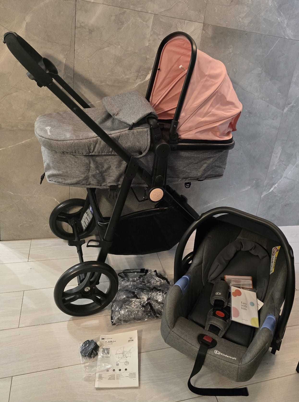 Wózek dziecięcy  Kinderkraft 3w1 JULI