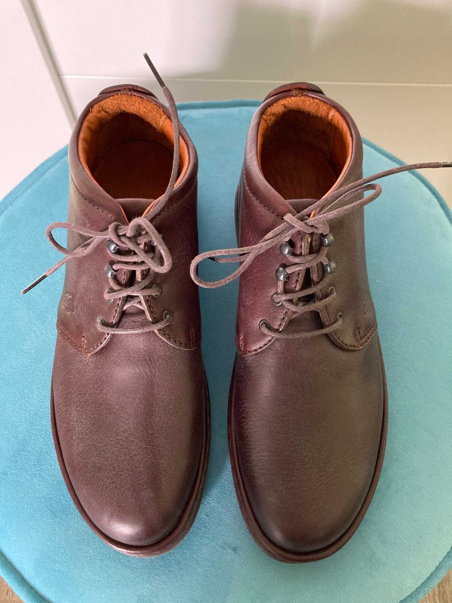 Nowe skórzane wygodne brązowe damskie buty Wolky USA vintage 37