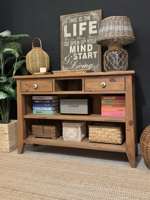 aparador, consola, armario, estante, prateleiras, mexicano, rustico