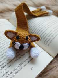 szydełkowany kot, zakładka do książek