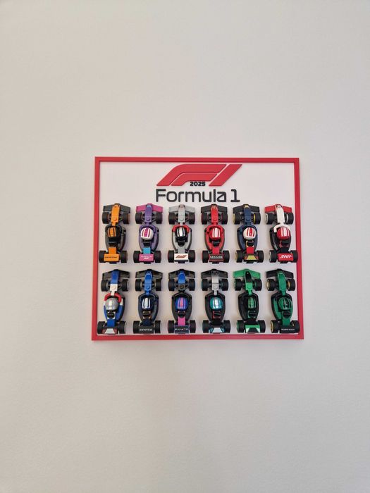 Moldura / Expositor para coleção Lego mini f1 71049 (carros NÃO incluí