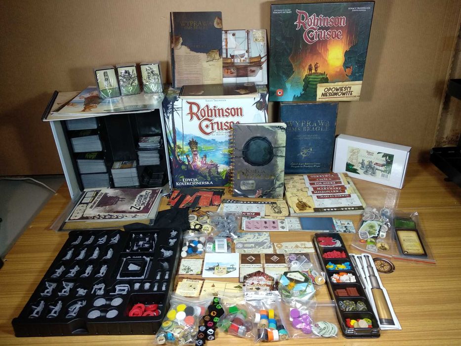 Robinson Crusoe Gamefound + HMS + Niesamowite + Skrzynia i więcej!