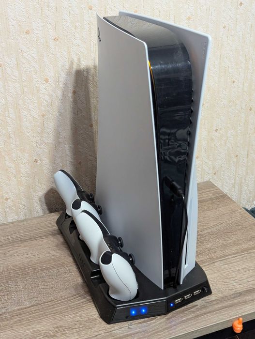 Cooler для Playstation 5 PS Підставка зарядка для геймпадів, кулер