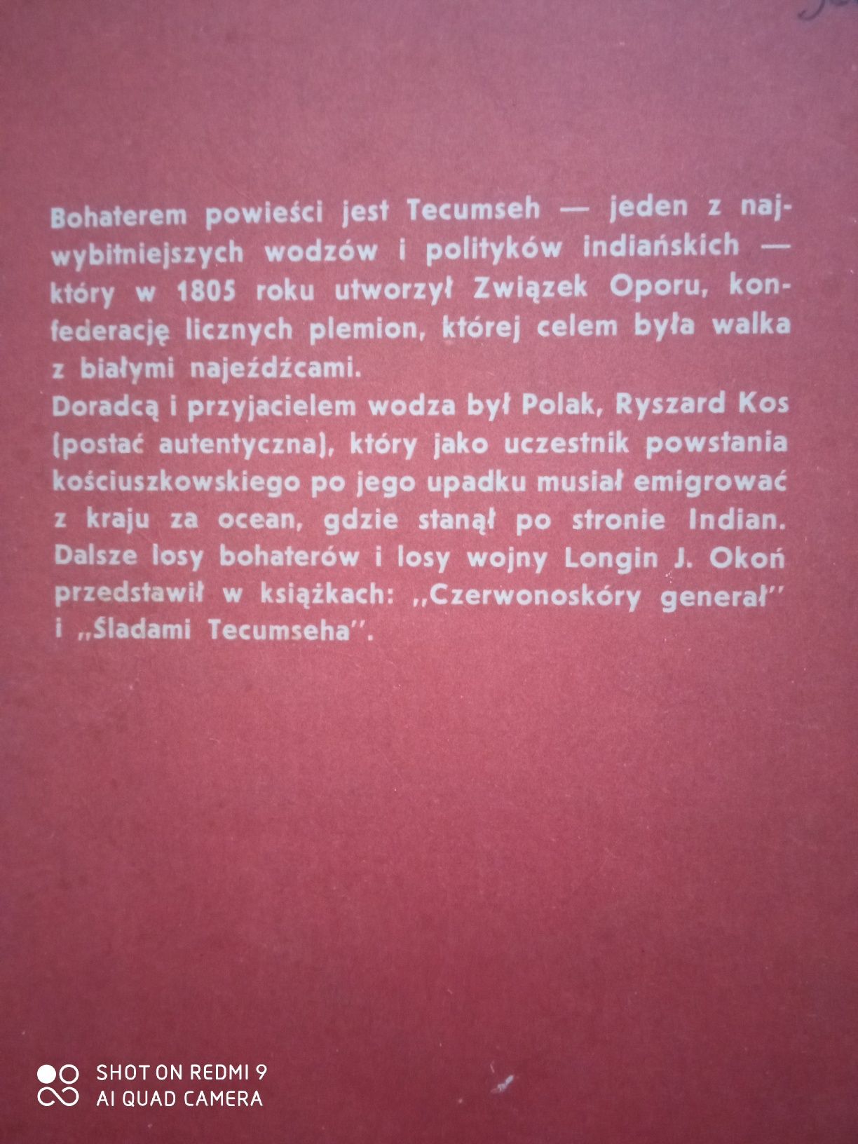 Tecumseh. Longin Jan Okoń
