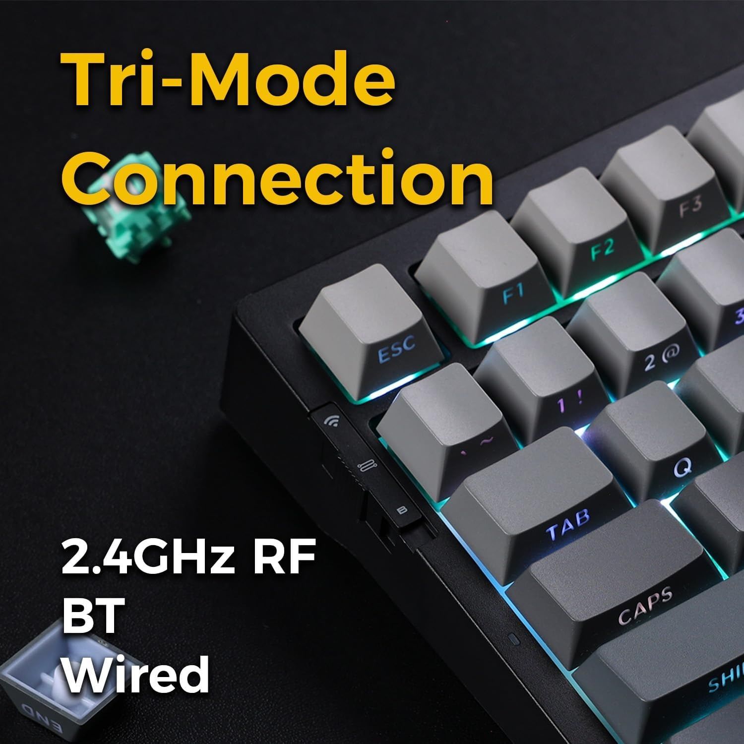 Mchose G75 Pro‼️НОВА‼️Black RGB механічна клавіатура