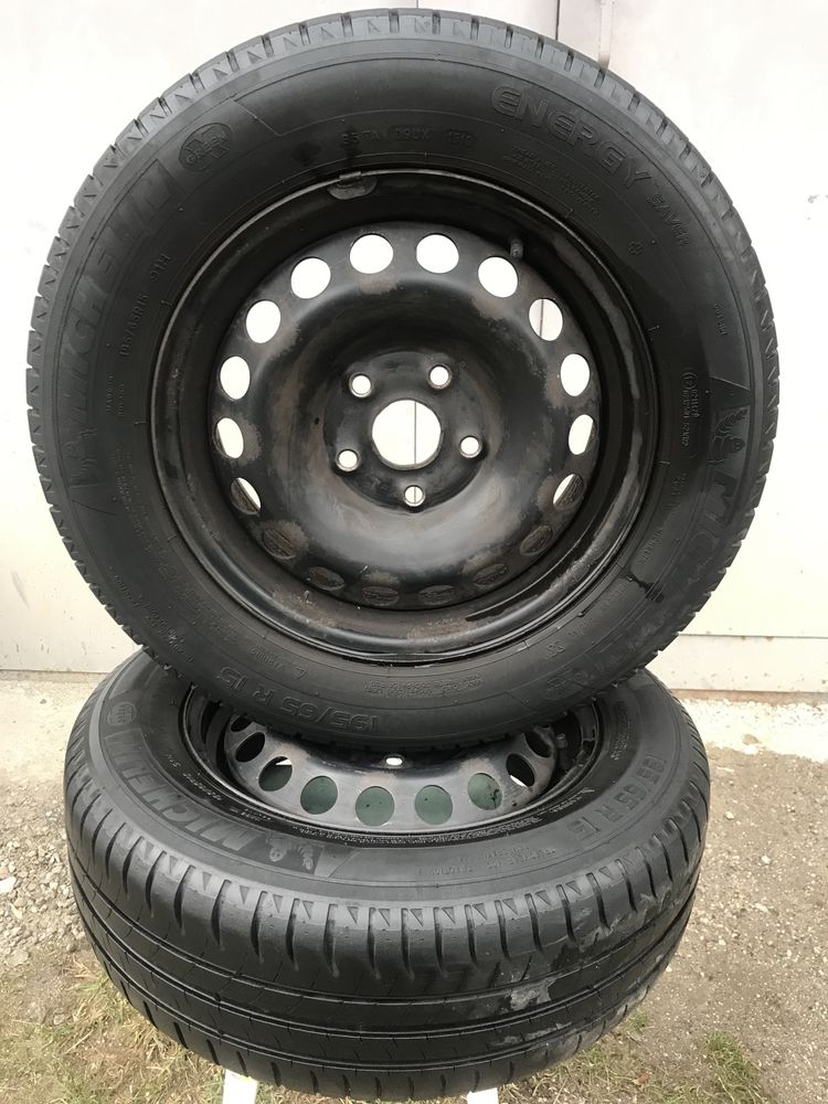 Літні шини Michelin 195/65/15 та диски 5/112/15