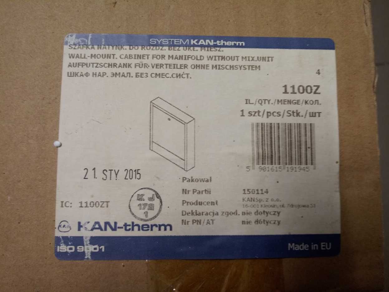 Szafka natynkowa Kan-therm 1100ZT nowa