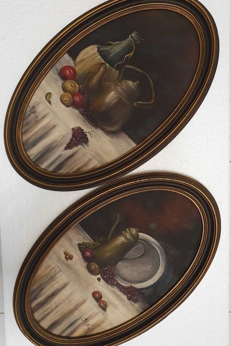 A. Nor. - Duas Pinturas originais a óleo, anos 70