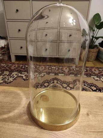 Kopuła szklana z bazą Begåvning Ikea złota