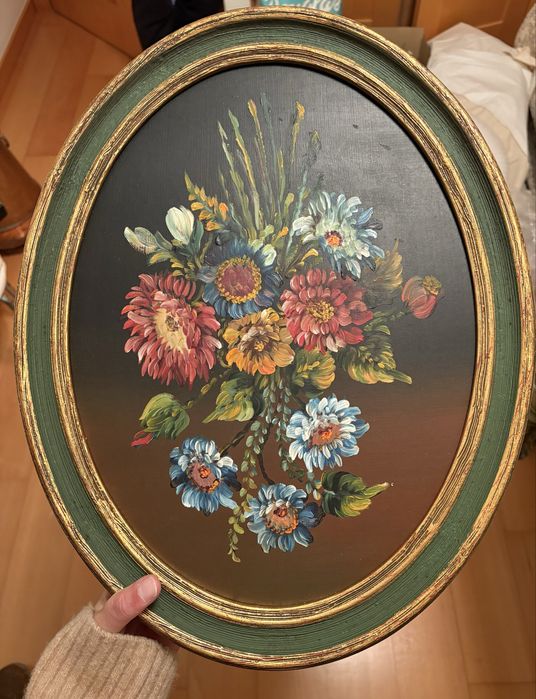 Quadro Vintage com Flores