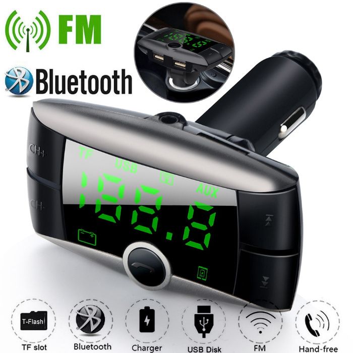 Автомобильный трансмиттер модулятор FM, USB, Bluetooth, AUX, MP3