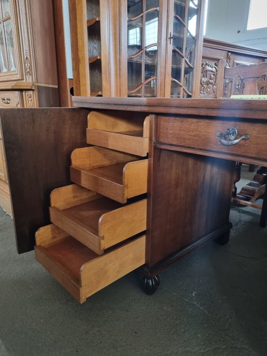 biurko dębowe sekretarzyk komoda