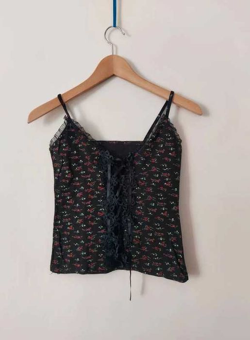 Top vintage sznurowany 8