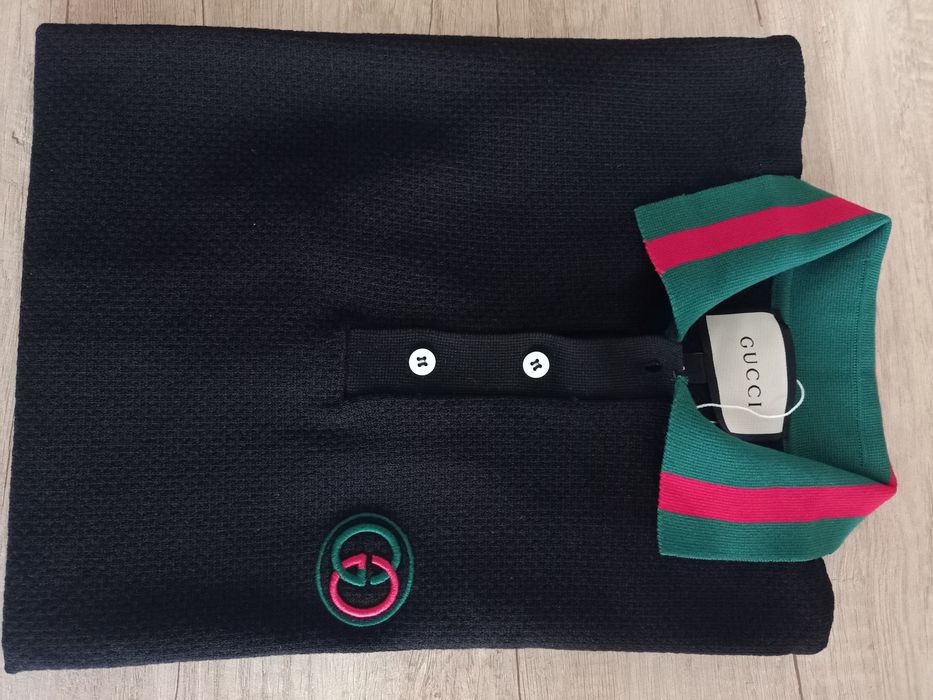 Koszulka Męska Polo Gucci Sweterkowa M