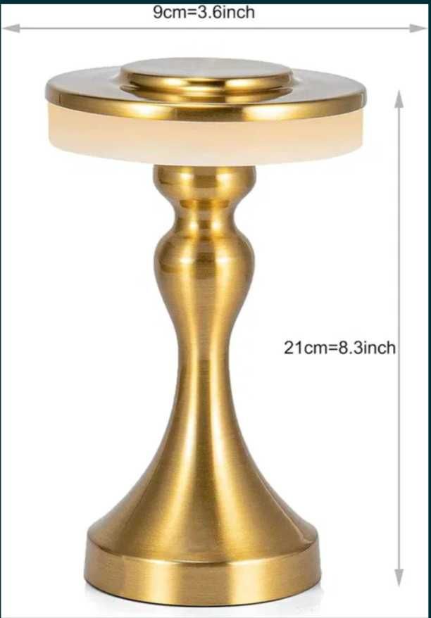 Nowe lampki metalowe srebrne bezprzewodowe awaryjne i nie tylko 2SZT
