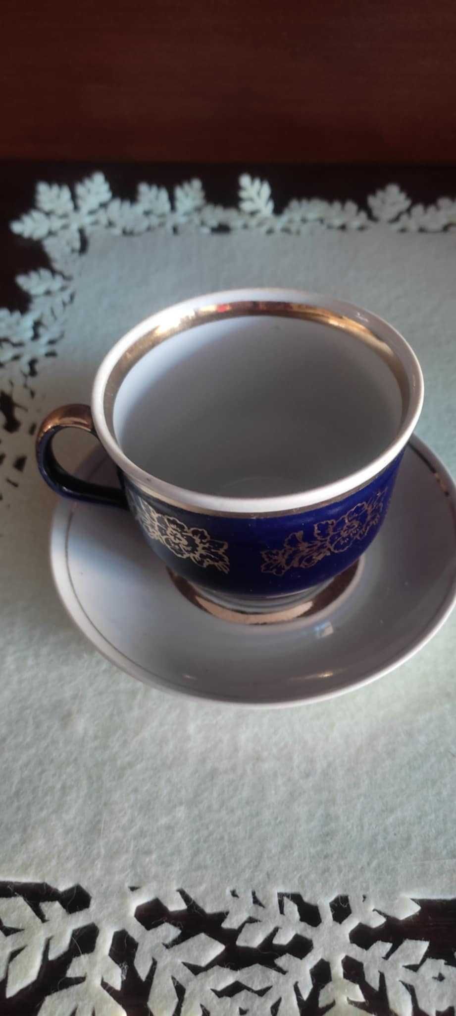 Zestaw Porcelana Serwis Kawowy Retro Zabytkowy Ukraina - Lata 80