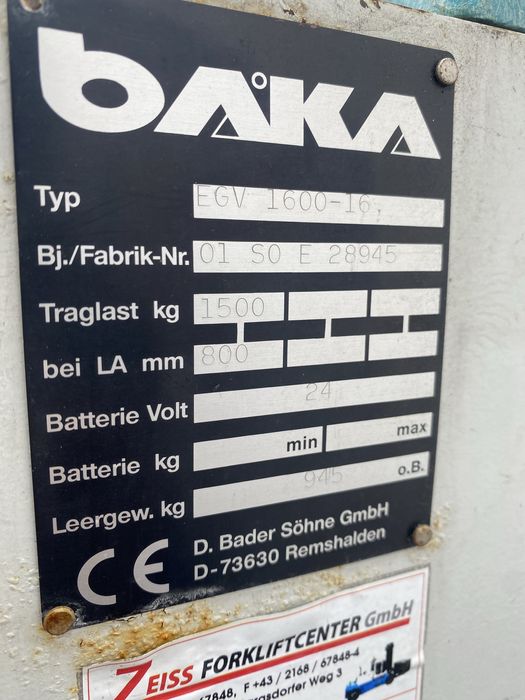 Paleciak elektryczny masztowy