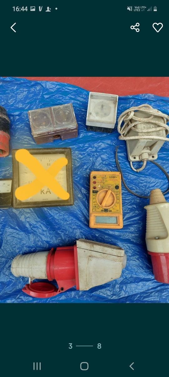 11 sztuk przedmioty elektryczne ,Amperomierze,woltomierz transformaPRL
