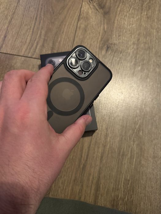 iPhone 13 Pro 256GB Graphite – Stan BDB, Etui MagSafe + Akcesoria