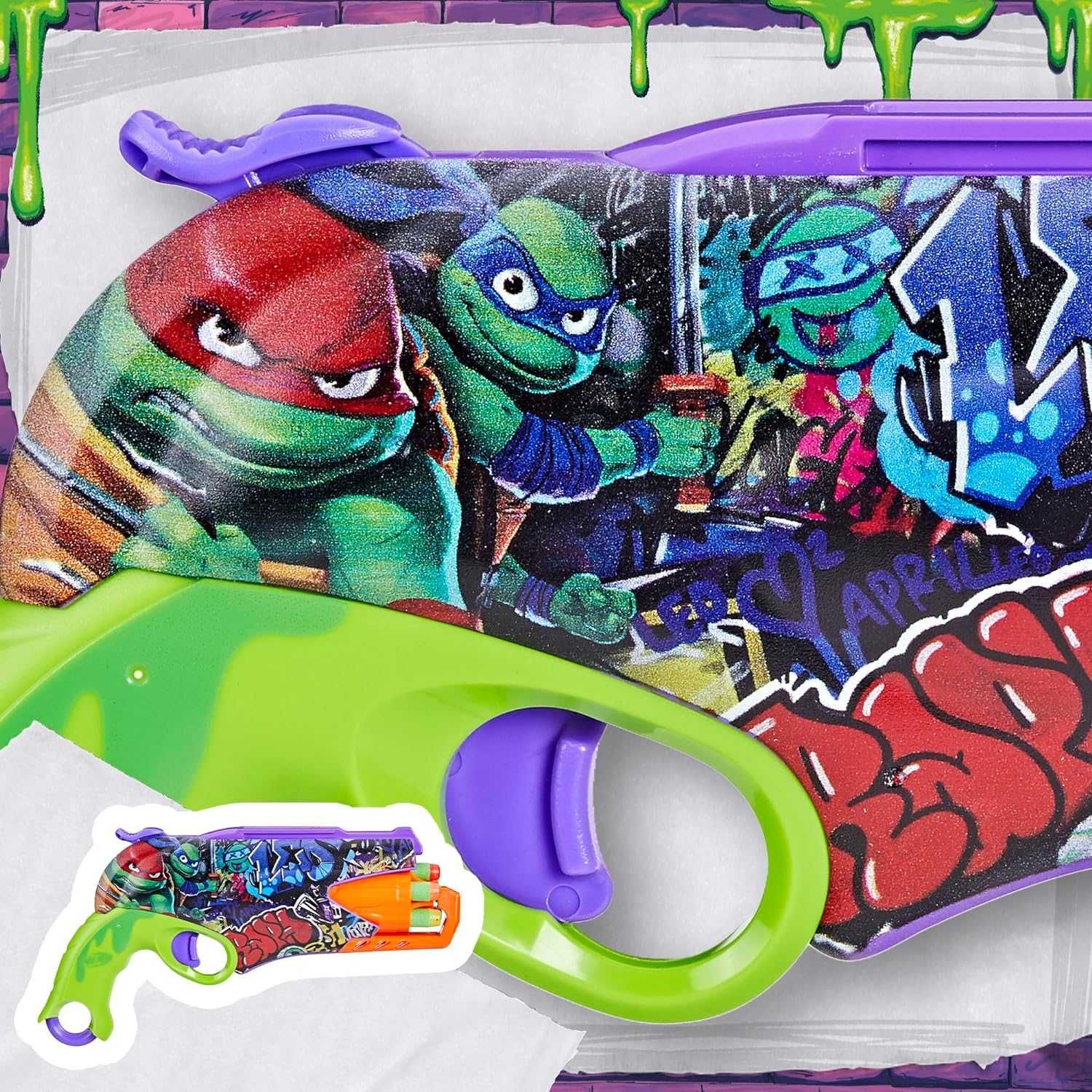 Бластер NERF Teenage Mutant Ninja Turtles. Нерф Черепашки ніндзя. TMNT