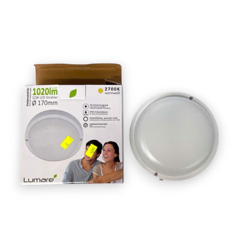 Lampa Sufitowa Led 12W Śr.17Cm X 50Mm 1020Lm 2700K