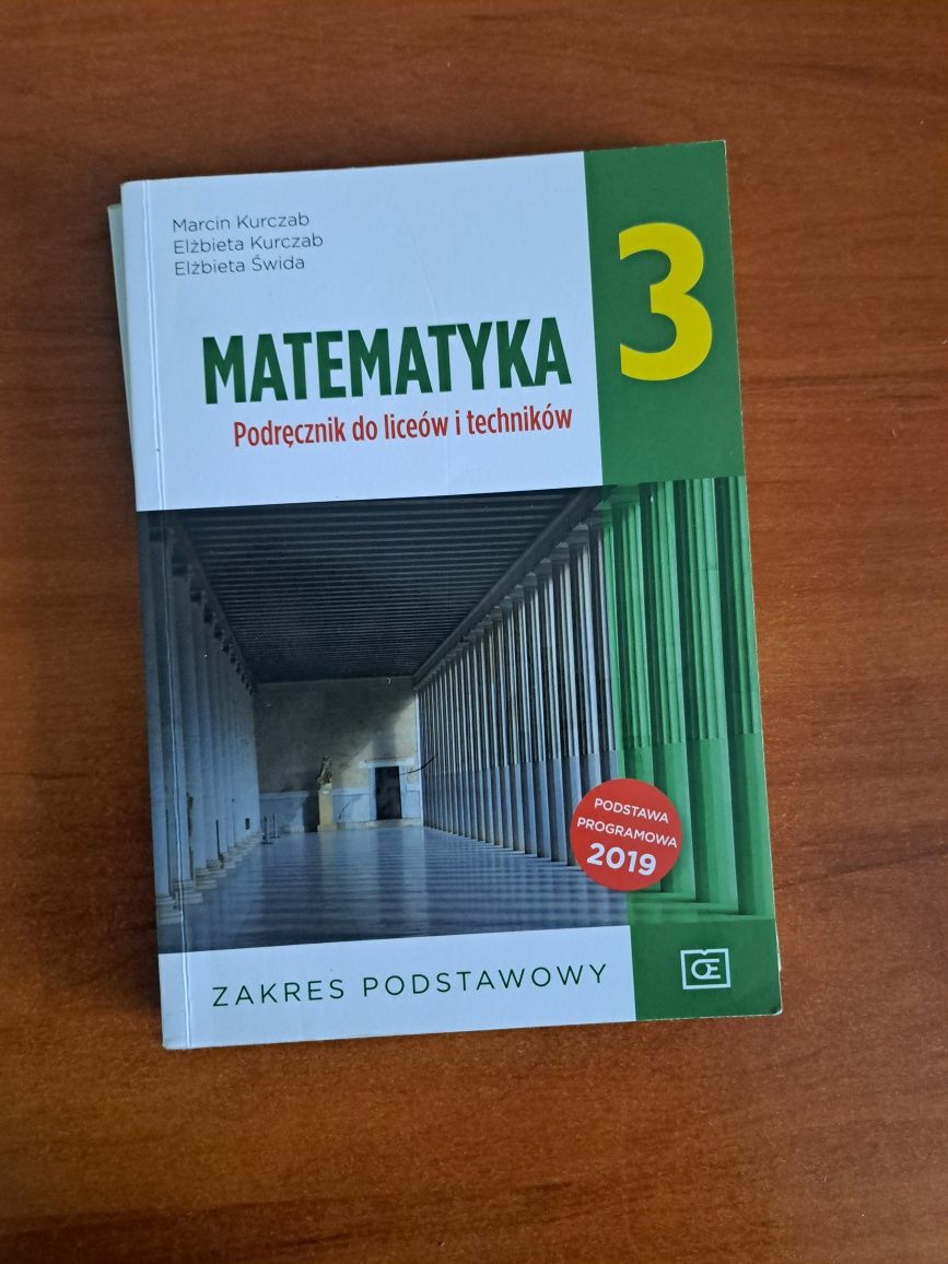 Podręcznik + zbiór zadań Matematyka 3 zakres podstawowy